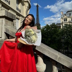 ADABELLA
Italian Tomato Cotton Halter Sundress